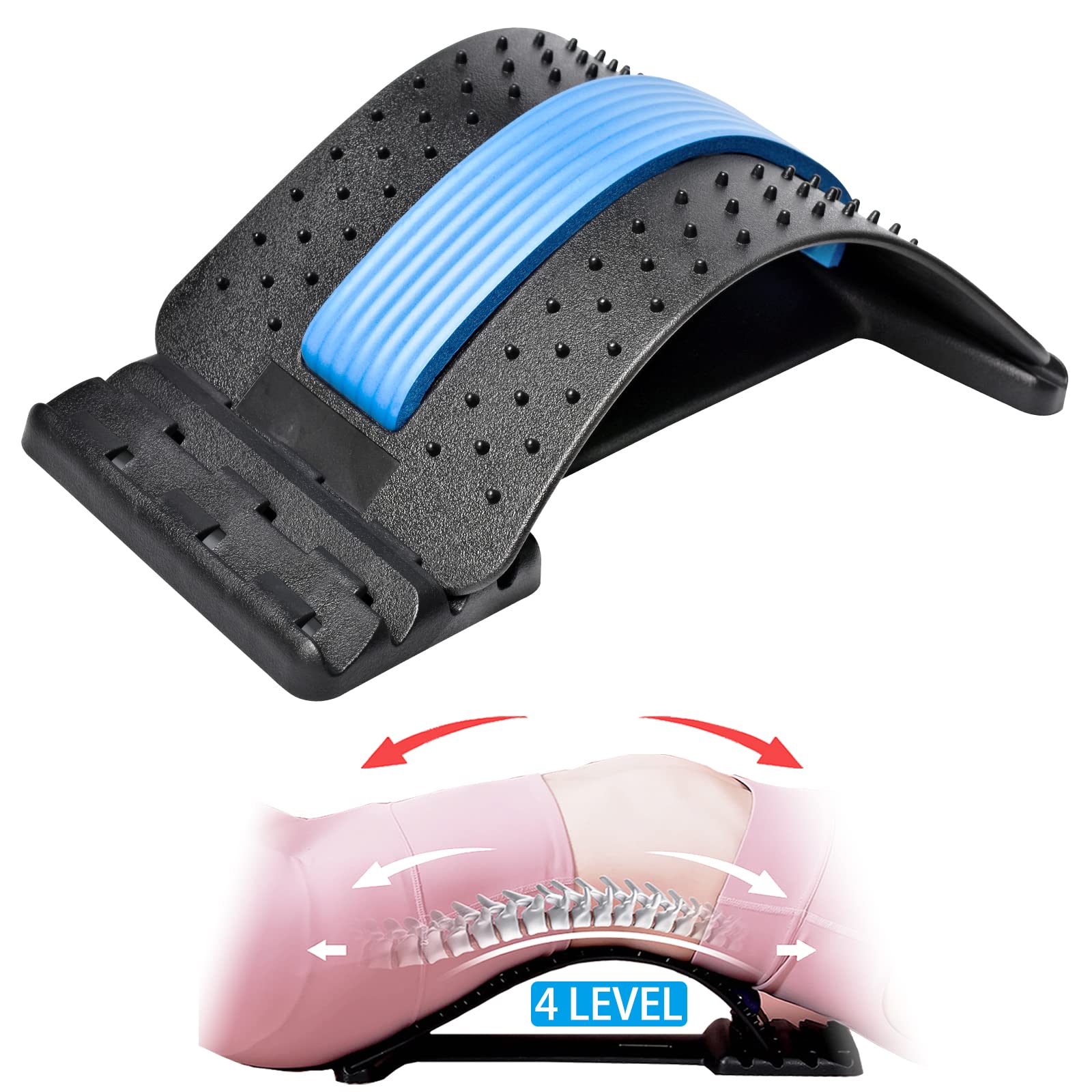 Buy JWHOO Back Stretcher, MultiLevel Back Massager Lumbar, Back