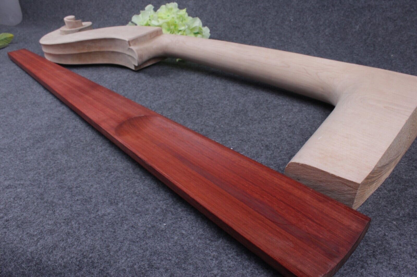 3/4 Verticale Basso Tastiera Palissandro Legno di Acero Bass Neck Head parti contrabbasso (collo+tavola)