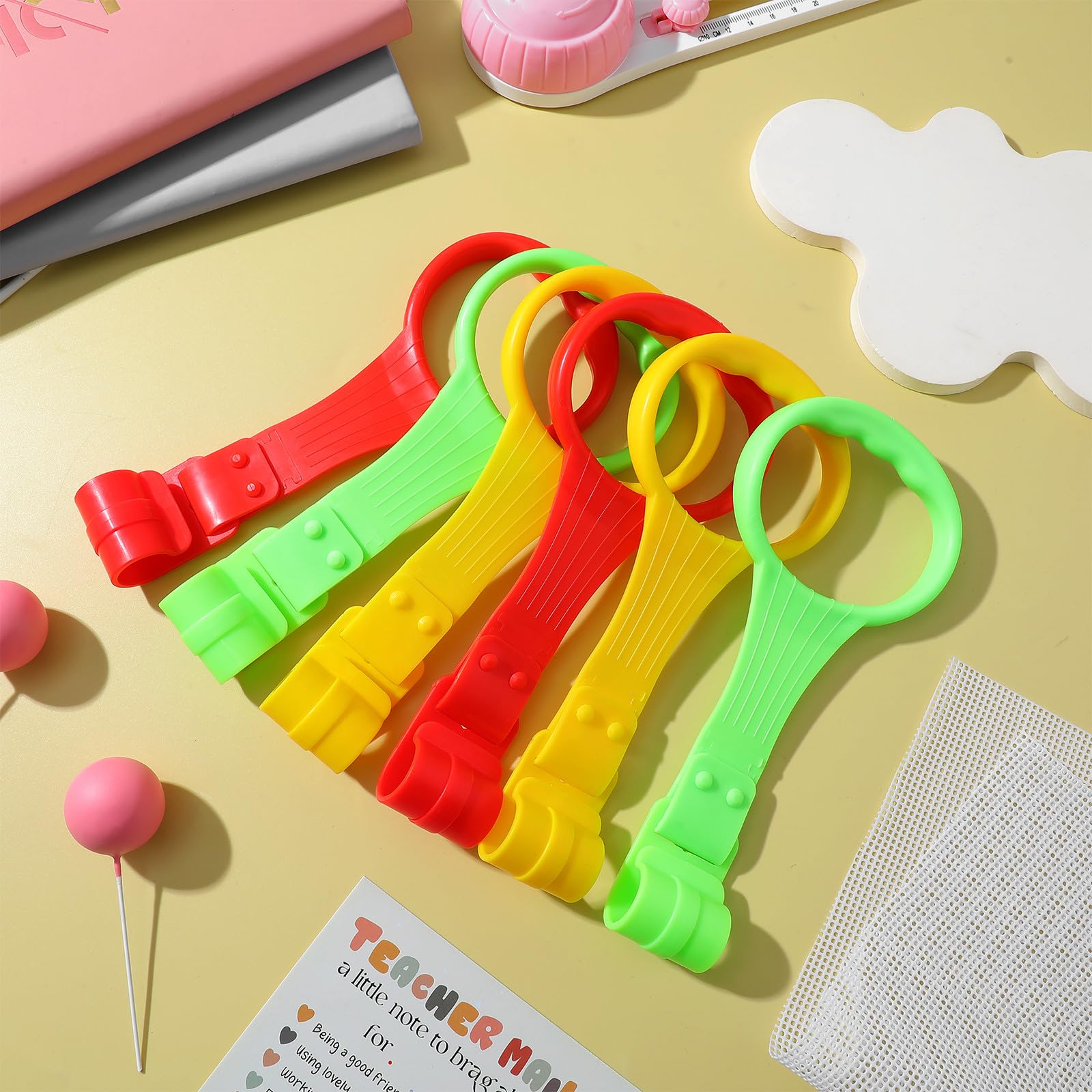 6 Pcs Infant Playpen Pull Rings 6pcs: Standing Assister for Toddlers - Active Gym Accessories Daycare (7. 86x3. 54 Inch) — view 8