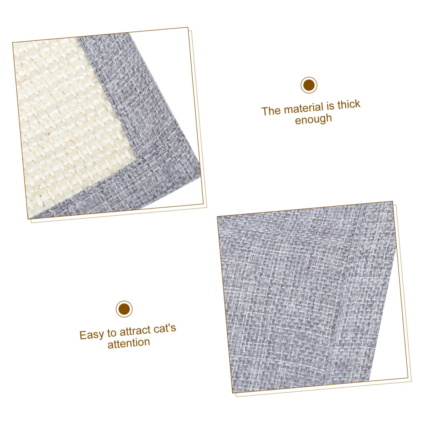 Beavorty Funda Protectora para Sofá Material de Algodón y Lino Antiarañazos Diseño de Garra de Sisal Alfombra para Gatos Adecuado Hogar Habitación