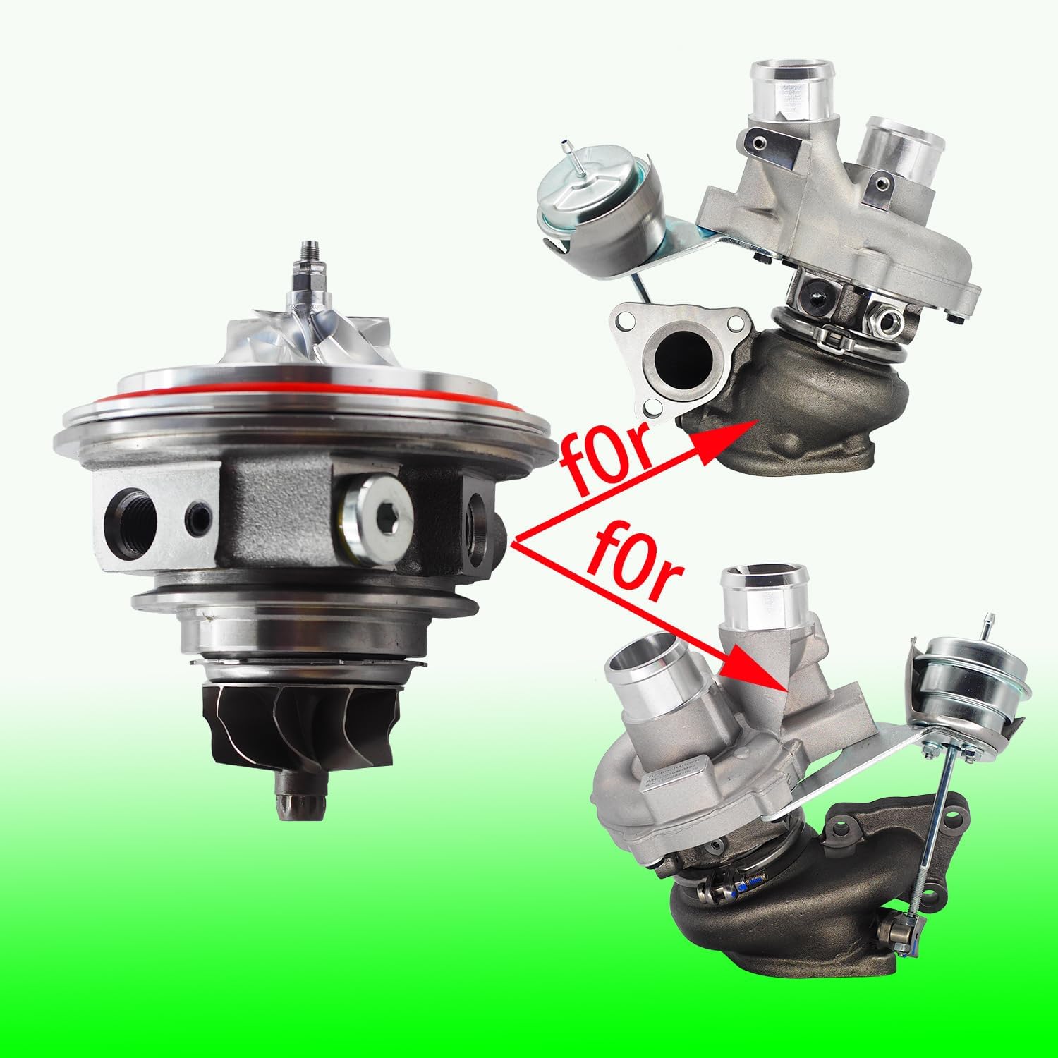 53039700469 K03 Upgrade Turbo Cartridge CHRA Fit for Ford F150 3.5L 13-2016 EcoBoost for Ford Transit 250 15-2016 Ford Transit 350 15-2016 for Ford Expedition E16107601CP 53039880469 3.5T Left
