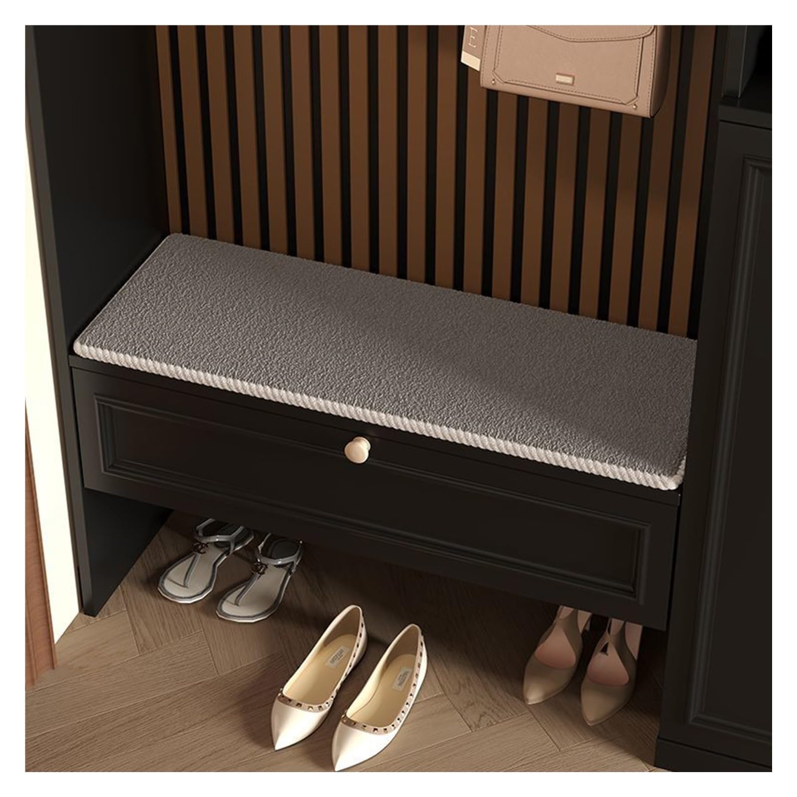 uyeoco Indoor Bench Cushion - 120cm/150cm/80cm/90cm/100cm x 30cm/35cm/40cm/50cm 2/3 seater Rectangle Seat Pad for Bay Windows, Shoe Cabinet, Sofas, Long Chairs & Porch Furniture(R6,30x120CM)