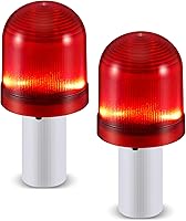 Vista 9 de VIHOSE 4 piezas de luces LED para conos de tráfico, cono intermitente de tráfico con 3 modos de parpadeo, luz de advertencia LED para conos