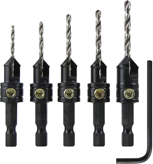 Make it Snappy Tools QuickChange 5Pc. Countersink Drill Bit Set