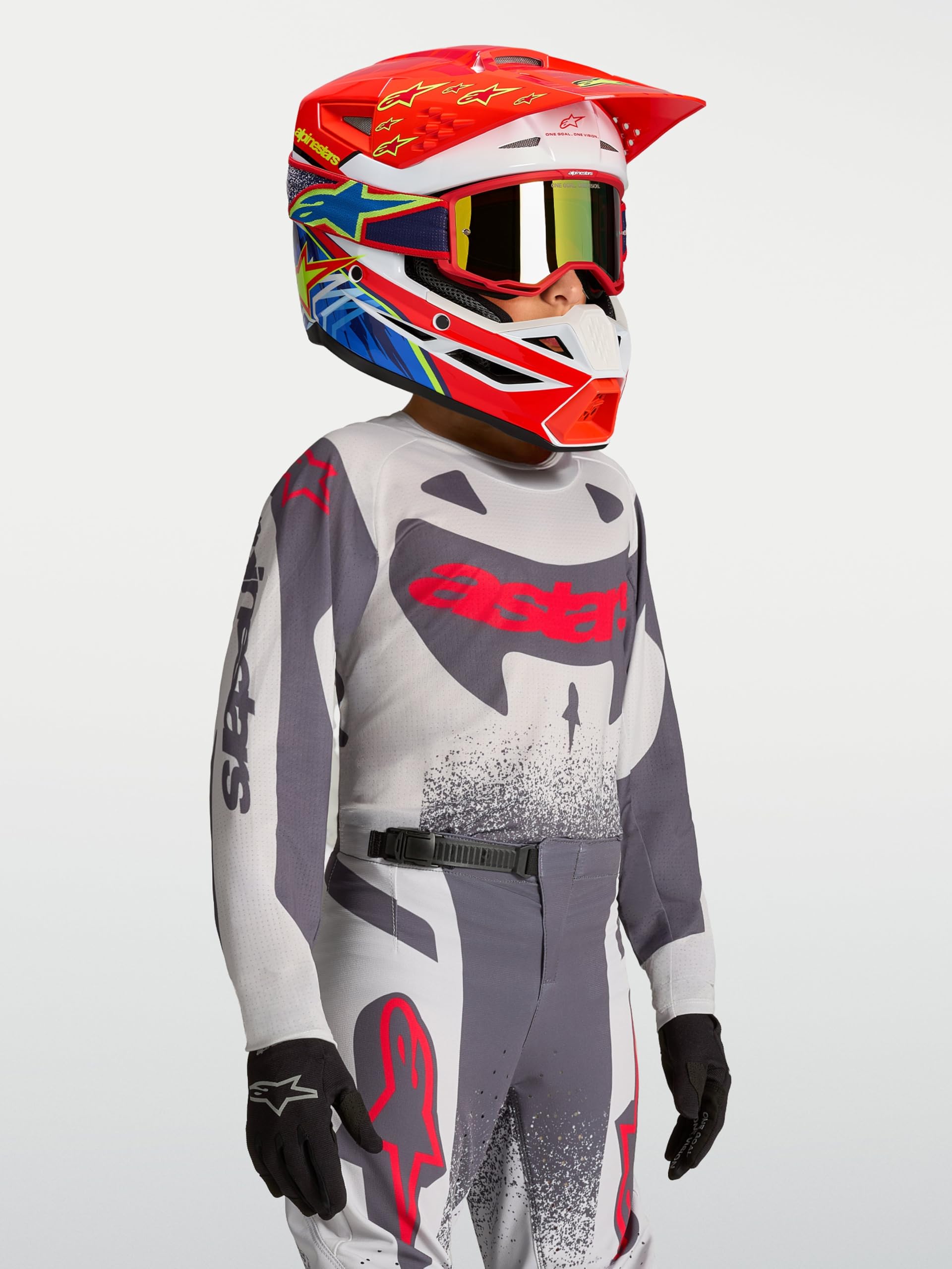 Alpinestars Supertech Swan Młodzieżowa koszulka motocrossowa, M