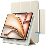 Magnetic Case for iPad Air 11-Inch M3/M2 (2025/2024), iPad Air 5/4 (2022/2020 5th/4th 10.9-Inch), iPad Pro 11 (2018), Magnetic Attachment, Slim Tablet Cover (Starlight)