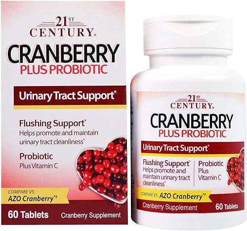 21st Century Cranberry Plus Probiotic - 60 comprimidos, paquete de 6