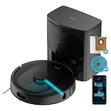 Cecotec Robot Aspirador Conga 9990 AI Spin Revolution Supreme Home, 10.000 Pa, Navegación láser, Base de Autovaciado, Inteligencia Artificial, Evita Objetos, Control App, 240 min Autonomía Conga 9990 + Autovaciado