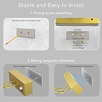 Vista 7 de PAIHOME Luz de imagen para pared, funciona con pilas, luz magnética recargable con sensor de movimiento inteligente, control remoto regulable