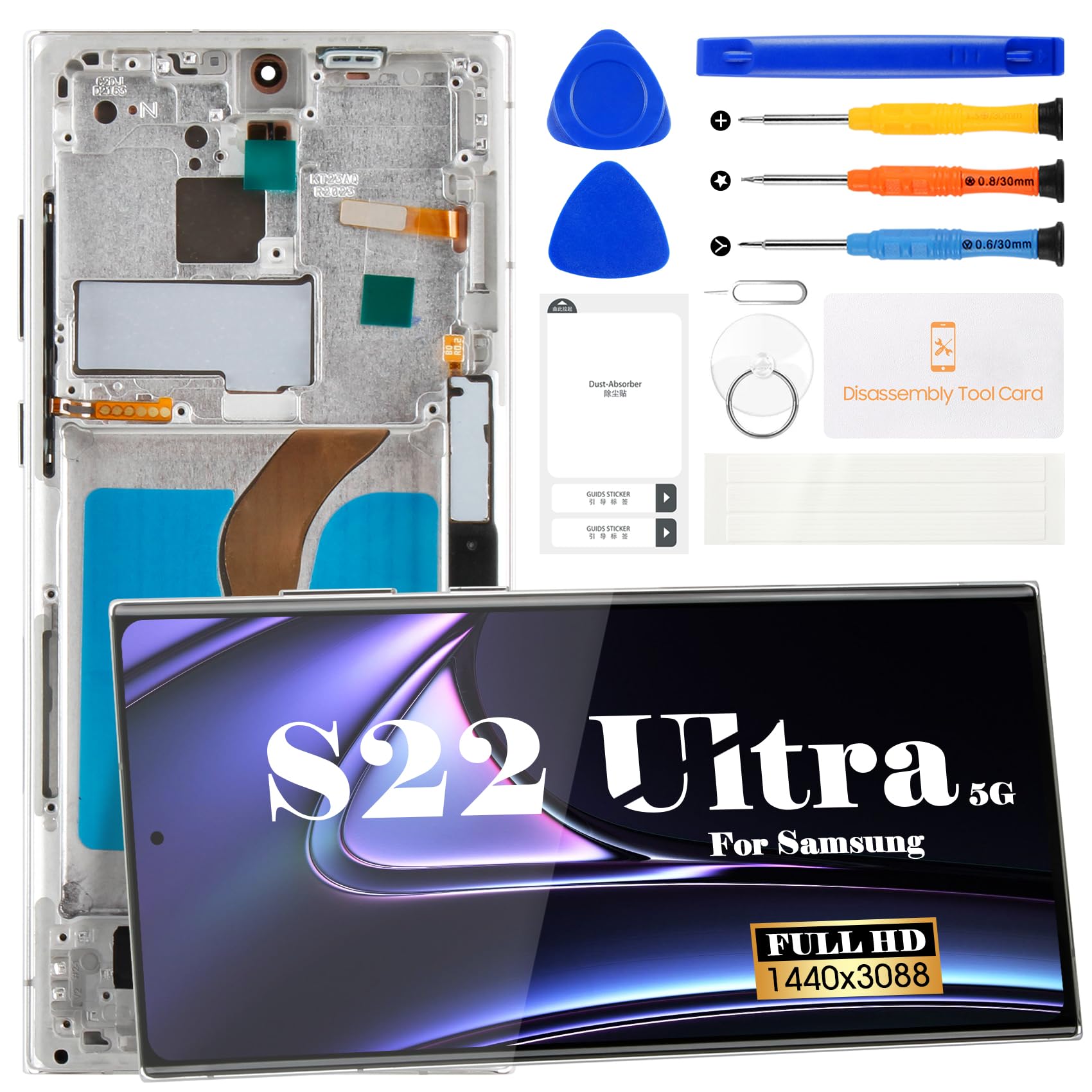 Amazon.com: OLED for Samsung S22 Ultra 5G Screen Replacement for