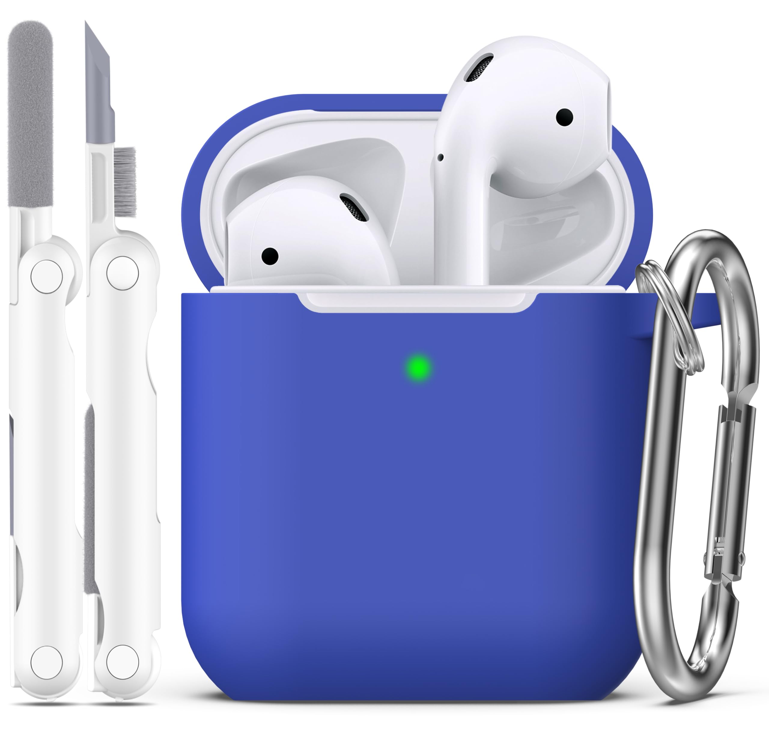 R-fun Funda para AirPods 4 con Kit de Limpieza, Case de Silicona Suave con Llavero, Funda Protectora Completa para Hombres y Mujeres, Compatible con Apple Latest Airpods 4th, Rojo — view 53
