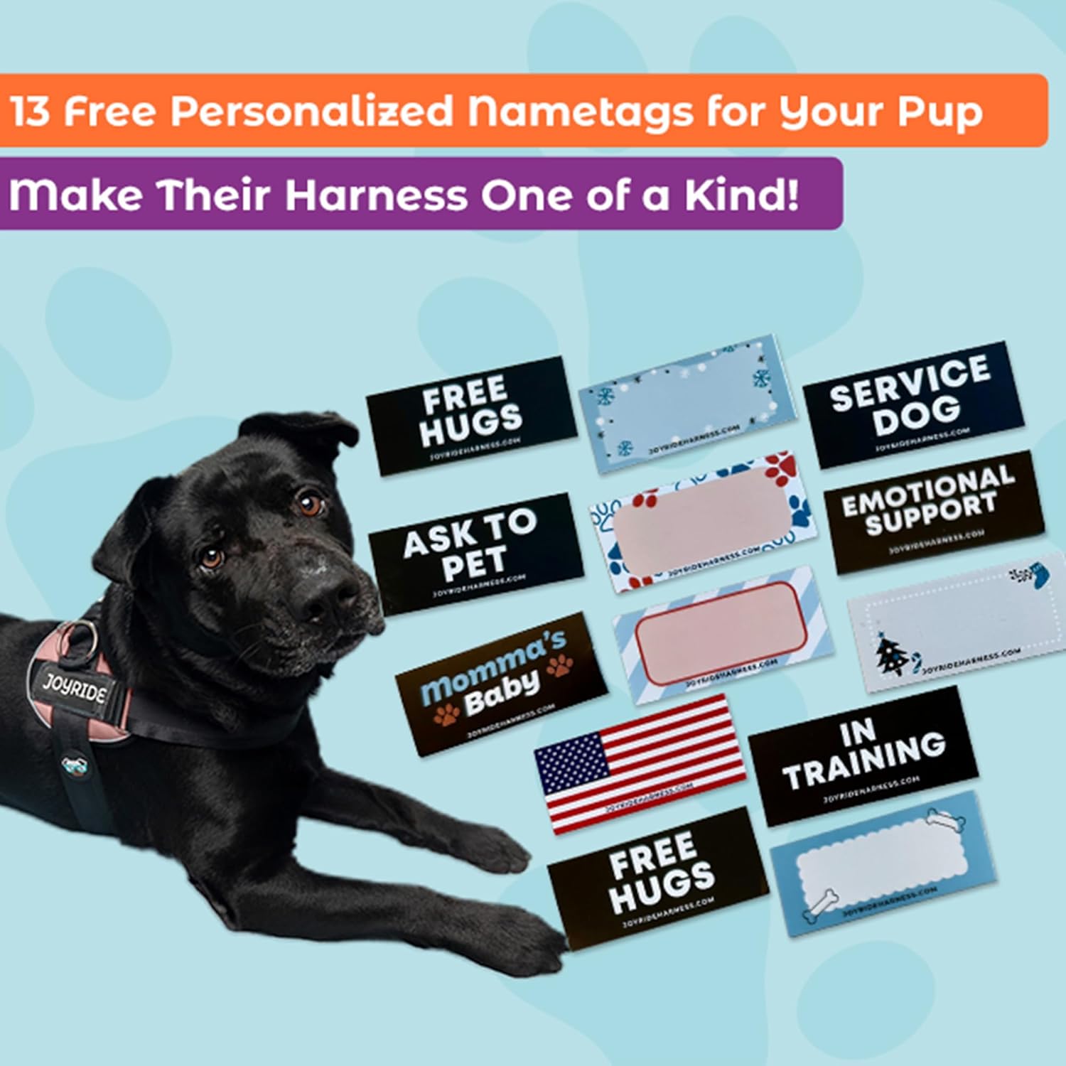 Joyride Harness 2.0 - The Original Side Ring No Pull Dog Harness - No Choke, Escape Proof, Reflective, 3 Leash Clips, Quick Fit Pet Vest - Easy Walks & Training - for Small, Medium & Large Dogs