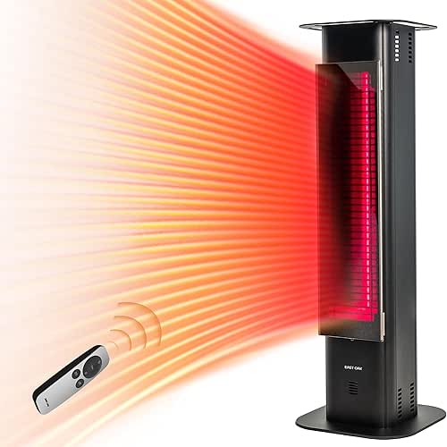 EAST OAK Patio Heater, 1500W Outdoor Indoor Electric Infrared Heater,