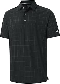 M MAELREG Men's Golf Shirts Short Sleeve Lightweight Performance Moisture Wicking Dry Fit Casual UPF 30+ Polo Shirts for Men