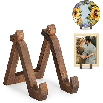 ANBOXIT Wooden Plate Stand Display Stand 15.2 cm