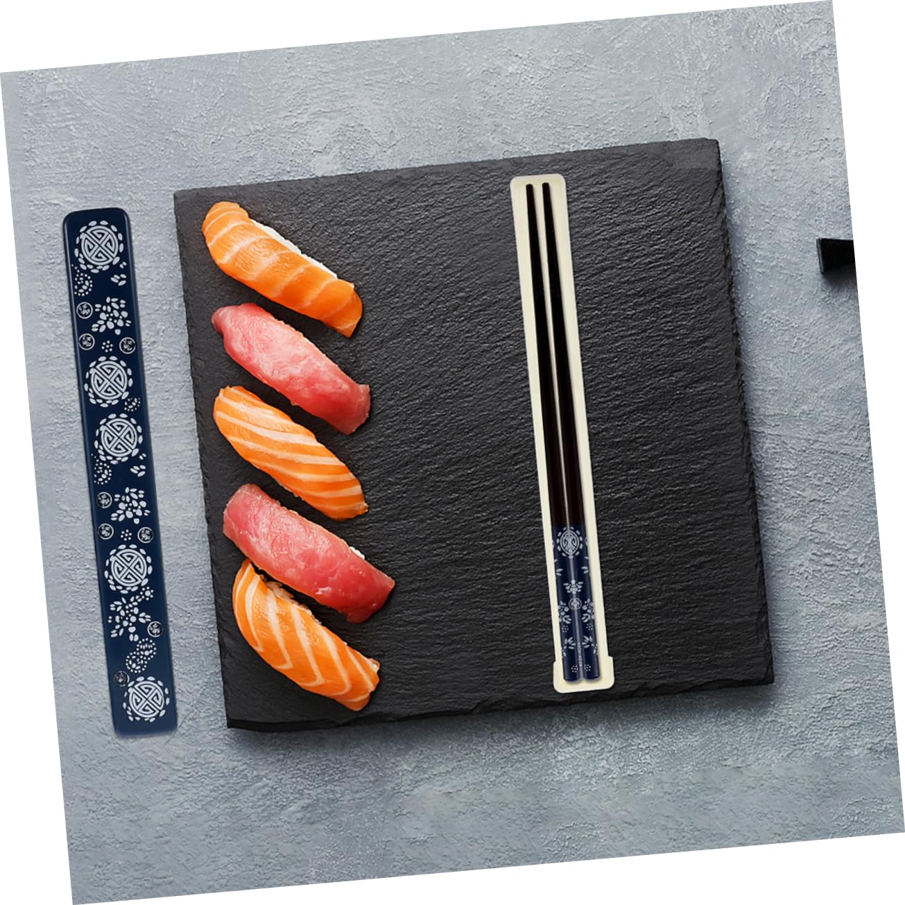 Baguettes avec Boîtes de Rangement Japonaises Pliables, 2 Sets
