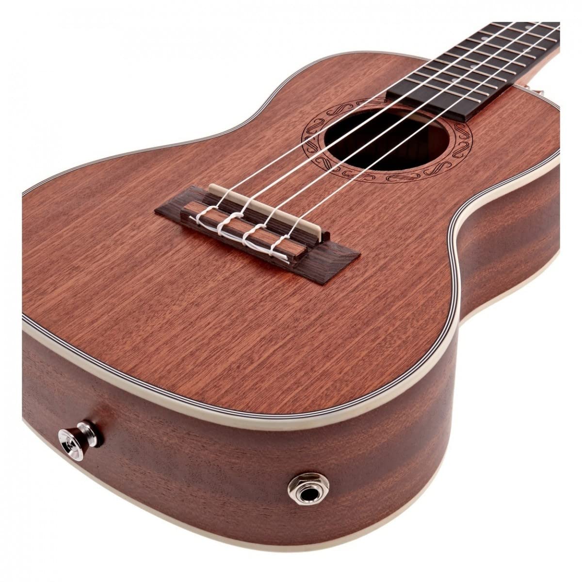 Gear4music Ukulele Concerto Elettroacustico per Principianti Adulti - Ukulele Elettrico Amplificato Kit | Pacchetto Principiante Elettroacustico, Preamplificatore Hartwood per un Tono Amplificato Fantastico, Concert, Custodia