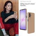 YATWIN Silicone Case for Samsung Galaxy A07 4G, Soft-Touch, Shockproof, DustProof, Antiskid Phone Cover for Samsung Galaxy A07 4G - Milk Tee gallery image