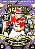2025 Panini SELECT Football Series Sealed 24 Card Blaster Box Featuring 3 BLASTER EXCLUSIVE Red and Blue Shock Parallel Cards PLUS