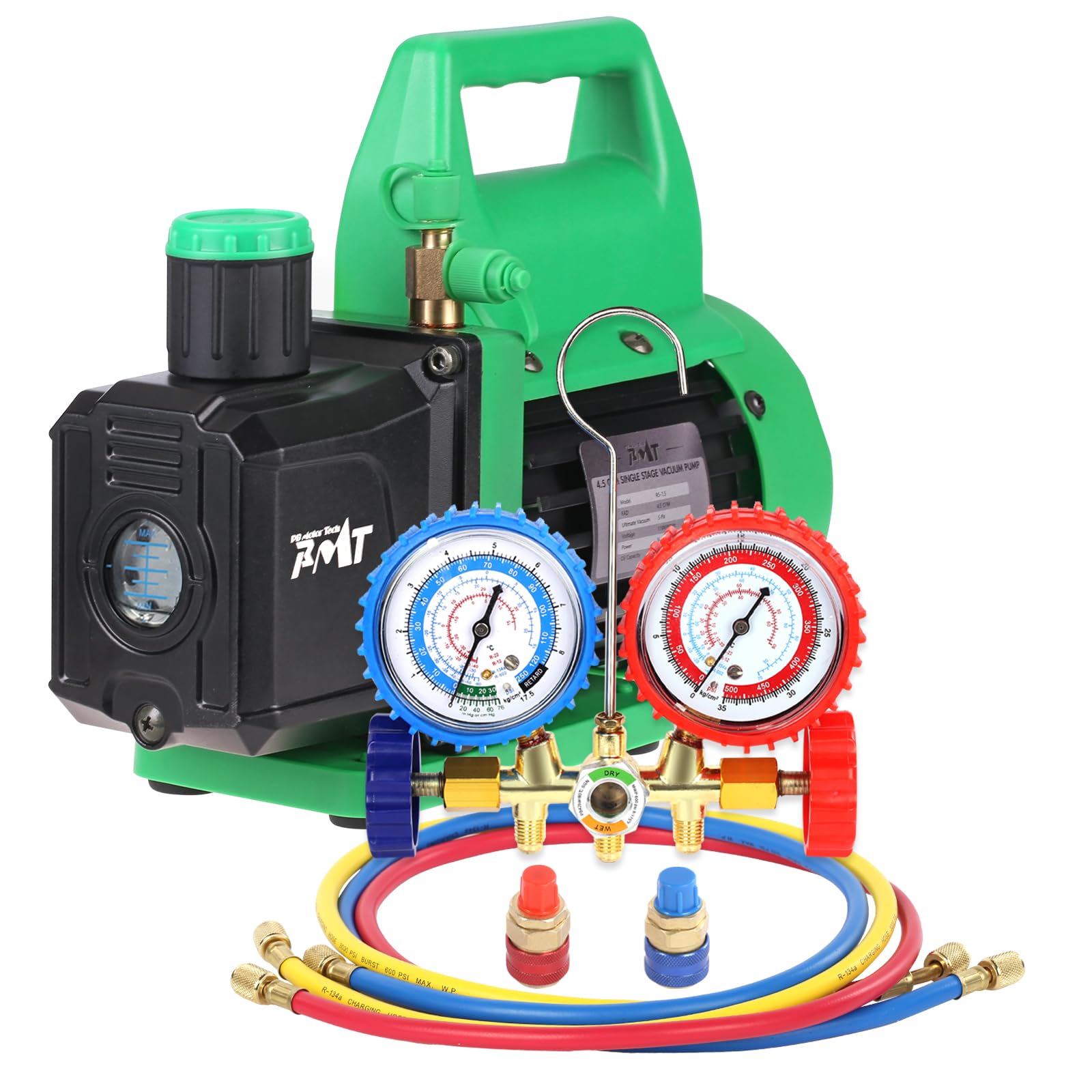 Photo 1 of PB Motor Tech Manifold Gauge Set with 4.5 CFM Vacuum Pump