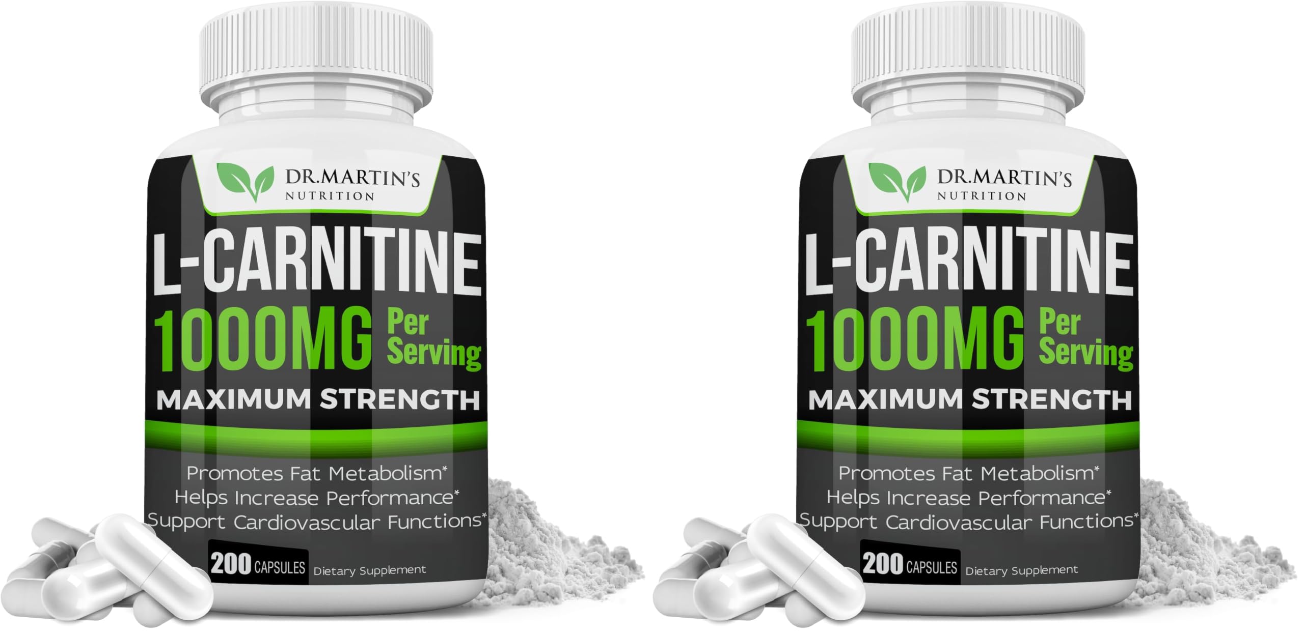 L-Carnitine 1000mg - 200 Capsules, Fat Metabolism Support USA Formulated — Amazon image 9