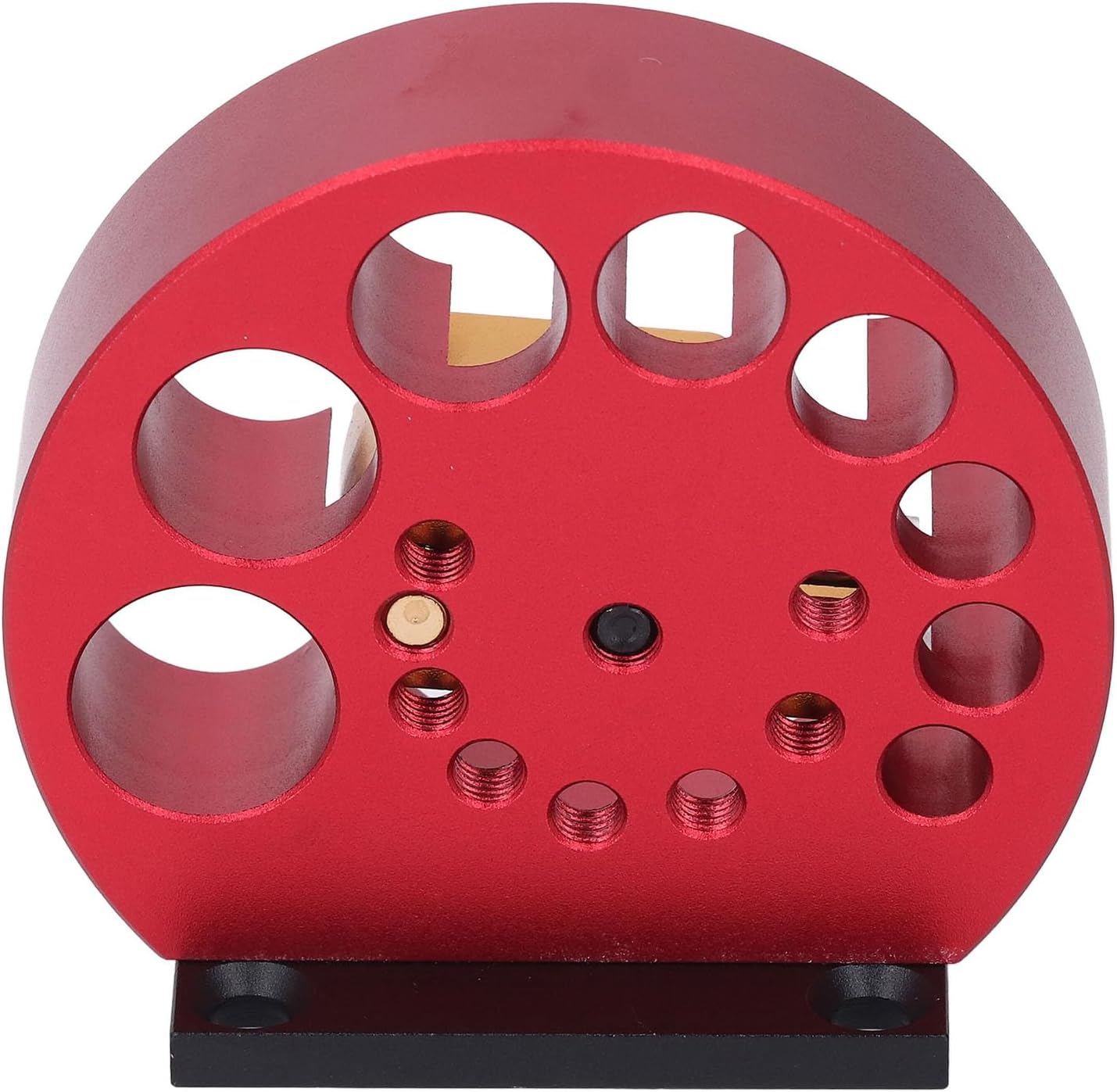 Carpenter Dowel Maker, Electric Drill Milling Dowel with Adjustable 8 Holes Carbide Inserts, Aluminum Alloy Round Rod Auxiliary Tool for Wooden Rods Sticks Woodworking