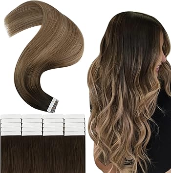 YoungSee Extension Adhesive Cheveux Naturel Cheveux Courts Chatain Ombre  Blond Remy Extension Bande Adhesive Ombre Extension Cheveux Naturel Adhesif  Cheveux de Trame de Peau Douce 20pcs/30g 12Pouces : Amazon.fr: Beauté et  Parfum