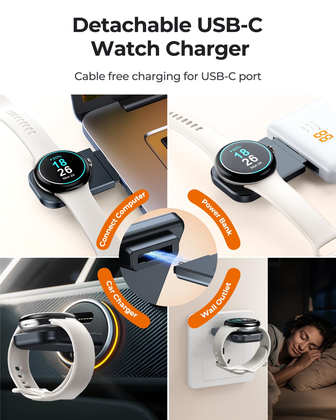 LK Wireless Charger for Google Pixel Watch, 3 in 1 Fast Charging Station Compatible with Pixel 10/10 Pro/10 Pro XL/9 Pro/9/Fold/8, Pixel Buds Pro 2, Watch 3/2 (Not for 4/1)
