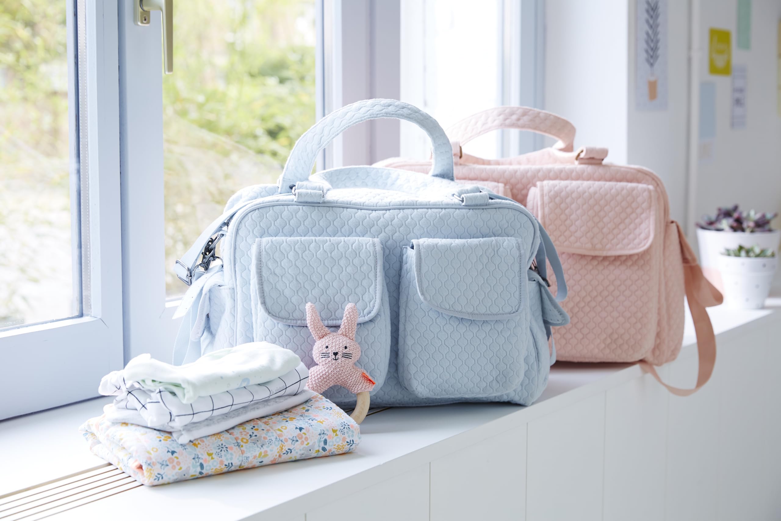 VERTBAUDET Sac à Langer Journée Multipoches Rose poudré