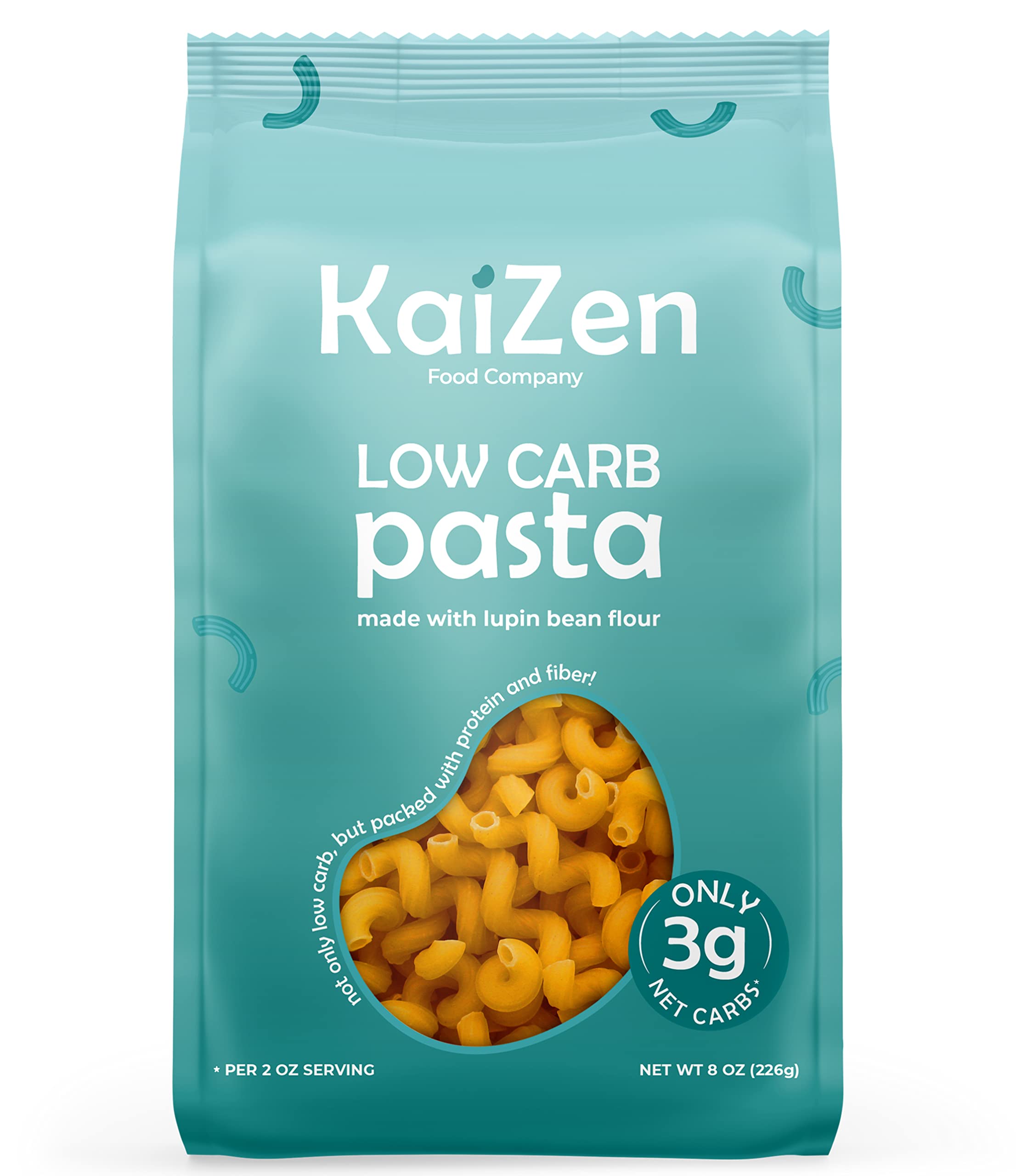 Buy Kaizen Low Carb Pasta, High Protein & Keto Friendly, High Fiber