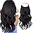 Sassina Invisible Wire Hair Extensions Real Human Hair with Transparent Wire Adjustable Size Secure Clips Natural Straight Secret Miracle Hairpiece, Rooted Highlight RP3-8/61312 20 Inch 100 Gram