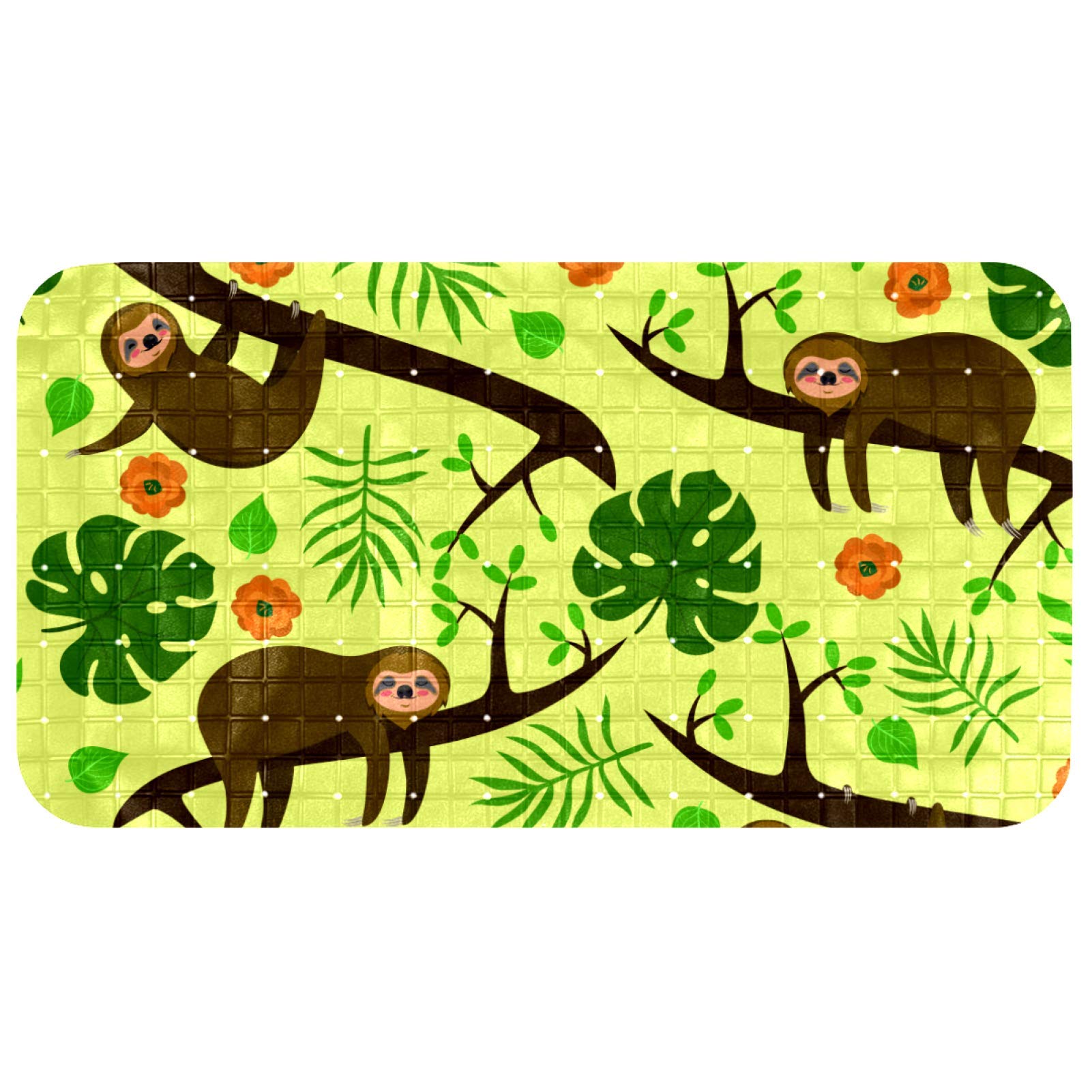 Tapis de bain ovale pour douche sécurisée des enfants et parents