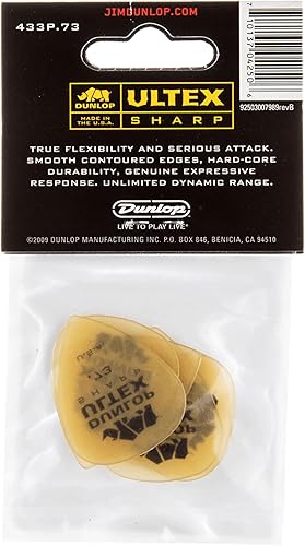 Vista 26 de Jim Dunlop 433P73 Dun Ultex púa, paquete de 6