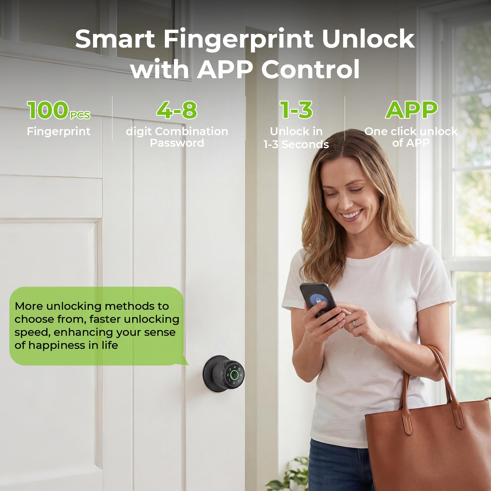 Fingerprint Door Lock - Smart Biometric Security -6