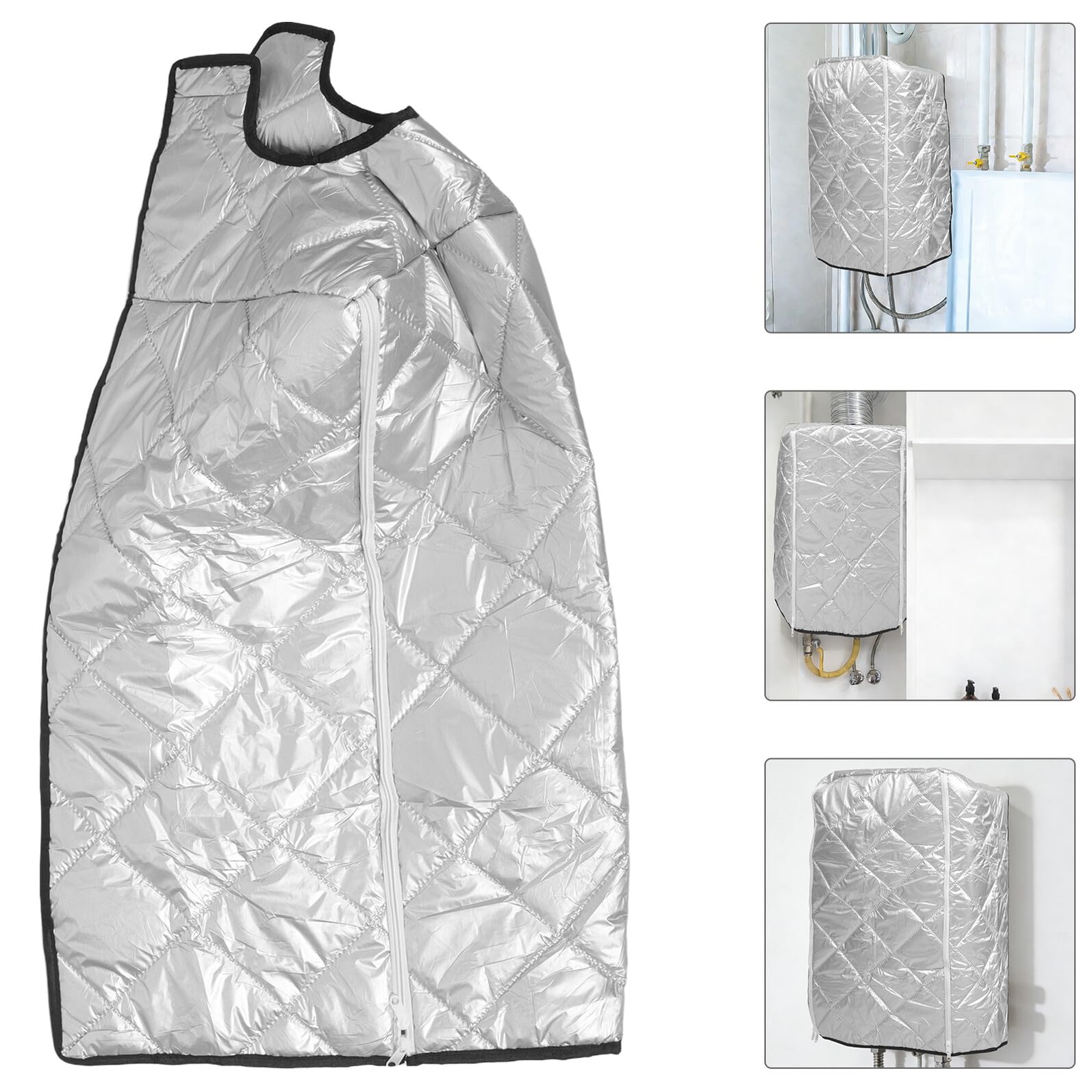 Genérico Funda Protectora para Calentador de Agua Mural sin Tanque 6 Capas Gruesa con Cremallera, Resistente al Polvo, Prueba de Aceite, Tamaño 75x47x33 Cm para Uso Exterior E Interior — view 8