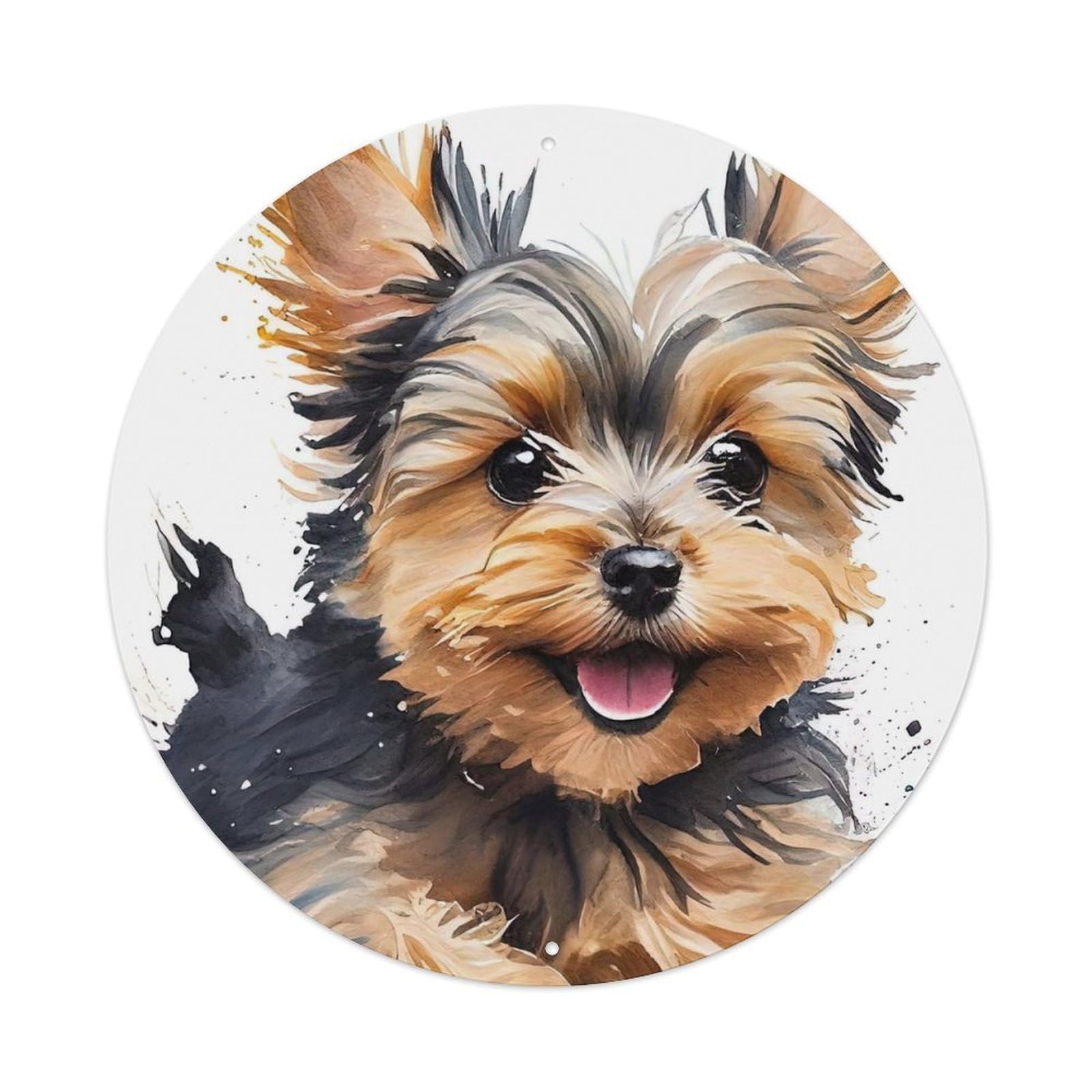 Animal Yorkshire Terrier Cute Dog Metal Tin Sign