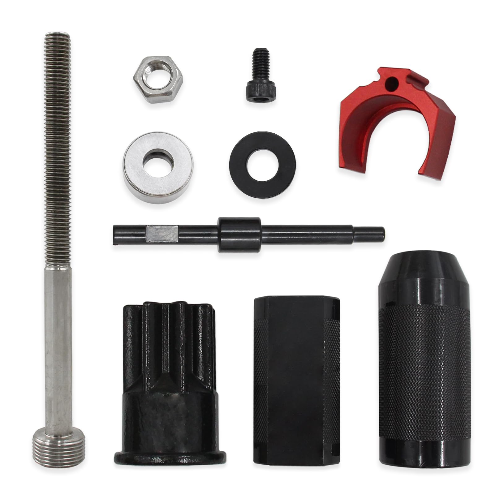 Gxencks Heavy Duty Steel Injector Sleeve Remover Installer whole set 9U-6891 Injector Height Tool for CAT Caterpillar 3406E C10/C12/C15/C16/C18 Engine