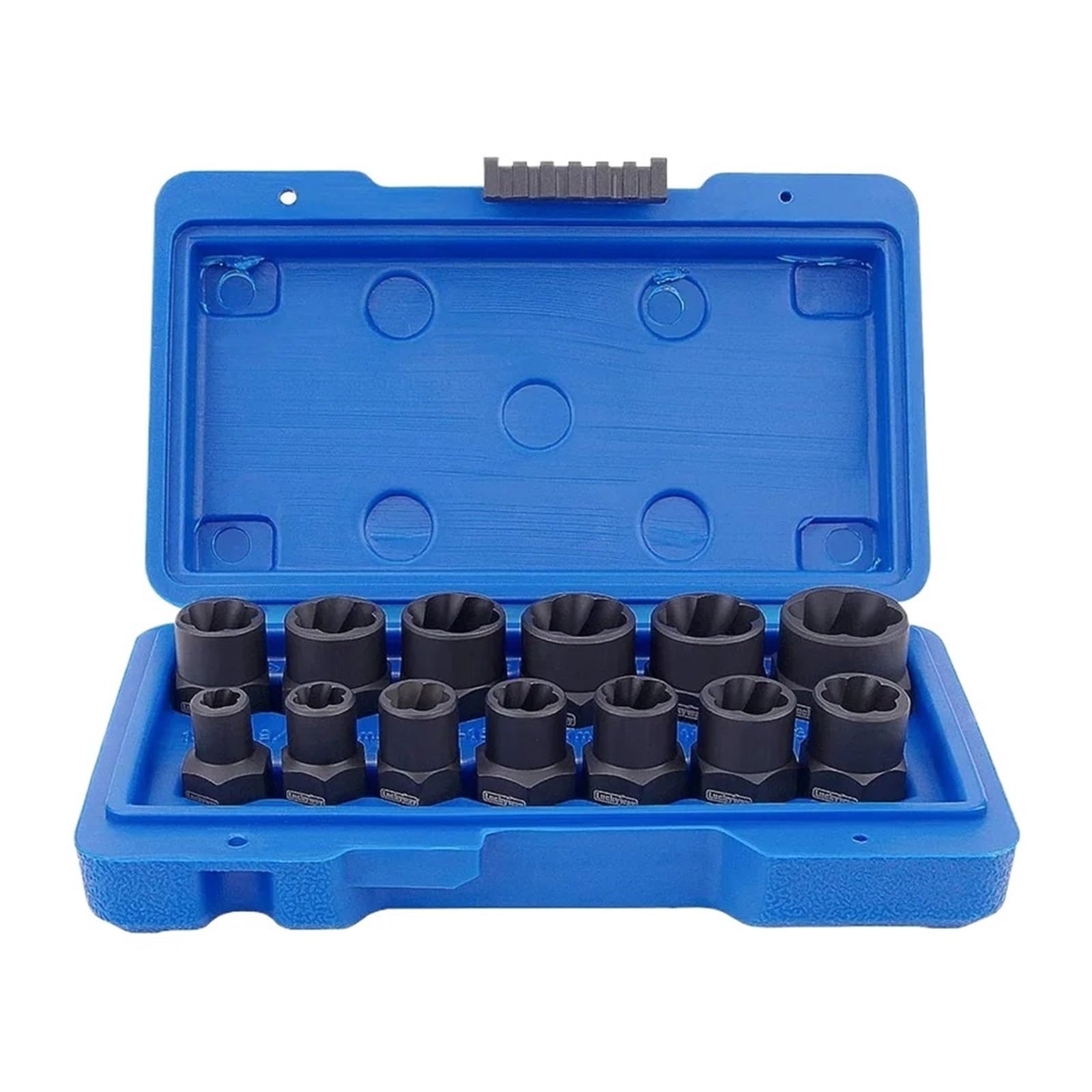 Set di 10 estrattori per viti danneggiate per dadi arrotondati, kit di strumenti per la rimozione dei bulloni arrugginiti per una facile rimozione delle viti spogliate
