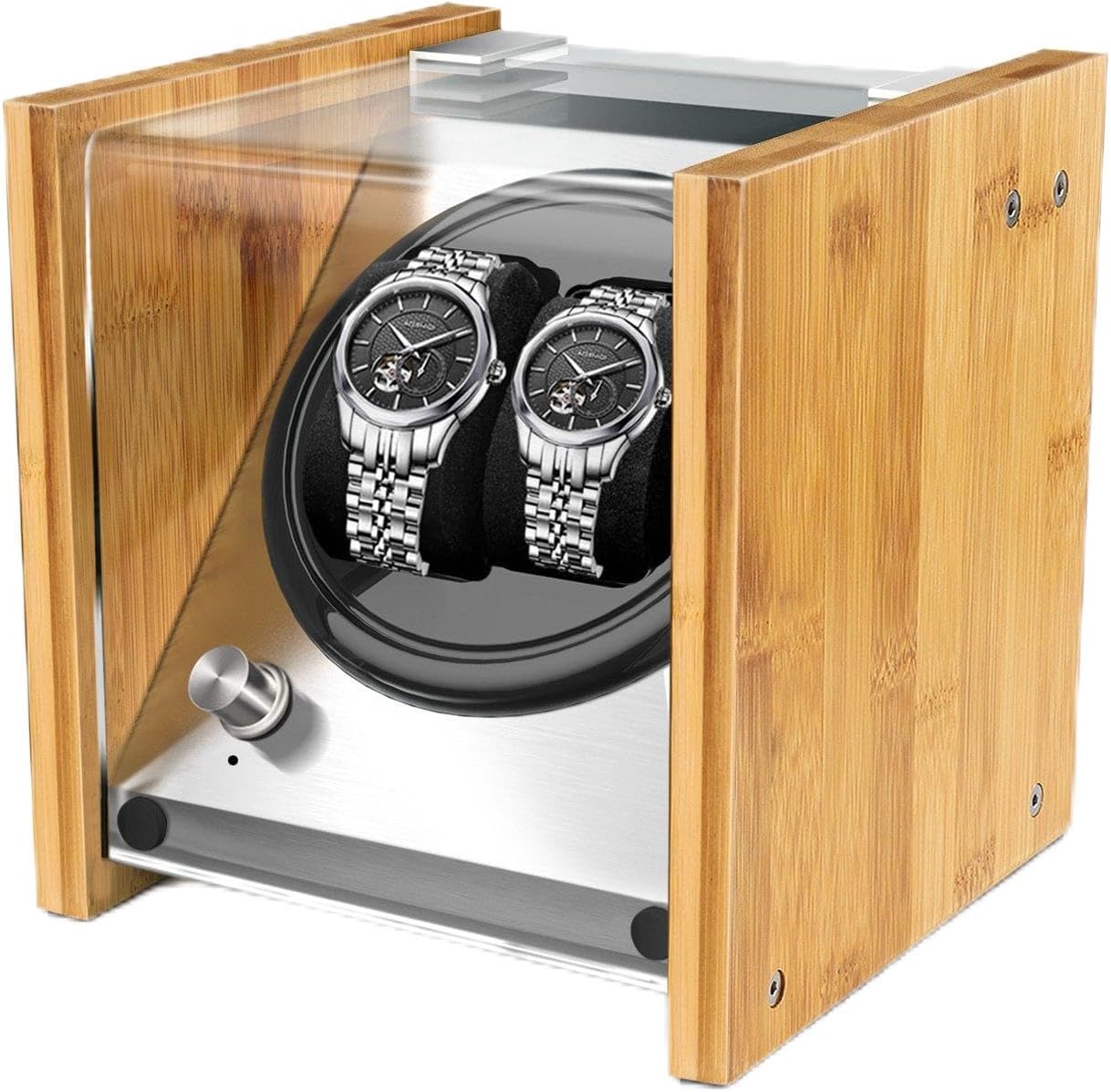 Watch Winder SmithWatch Winder Smith Bamboo Watch Winder Double for Automatic Watches