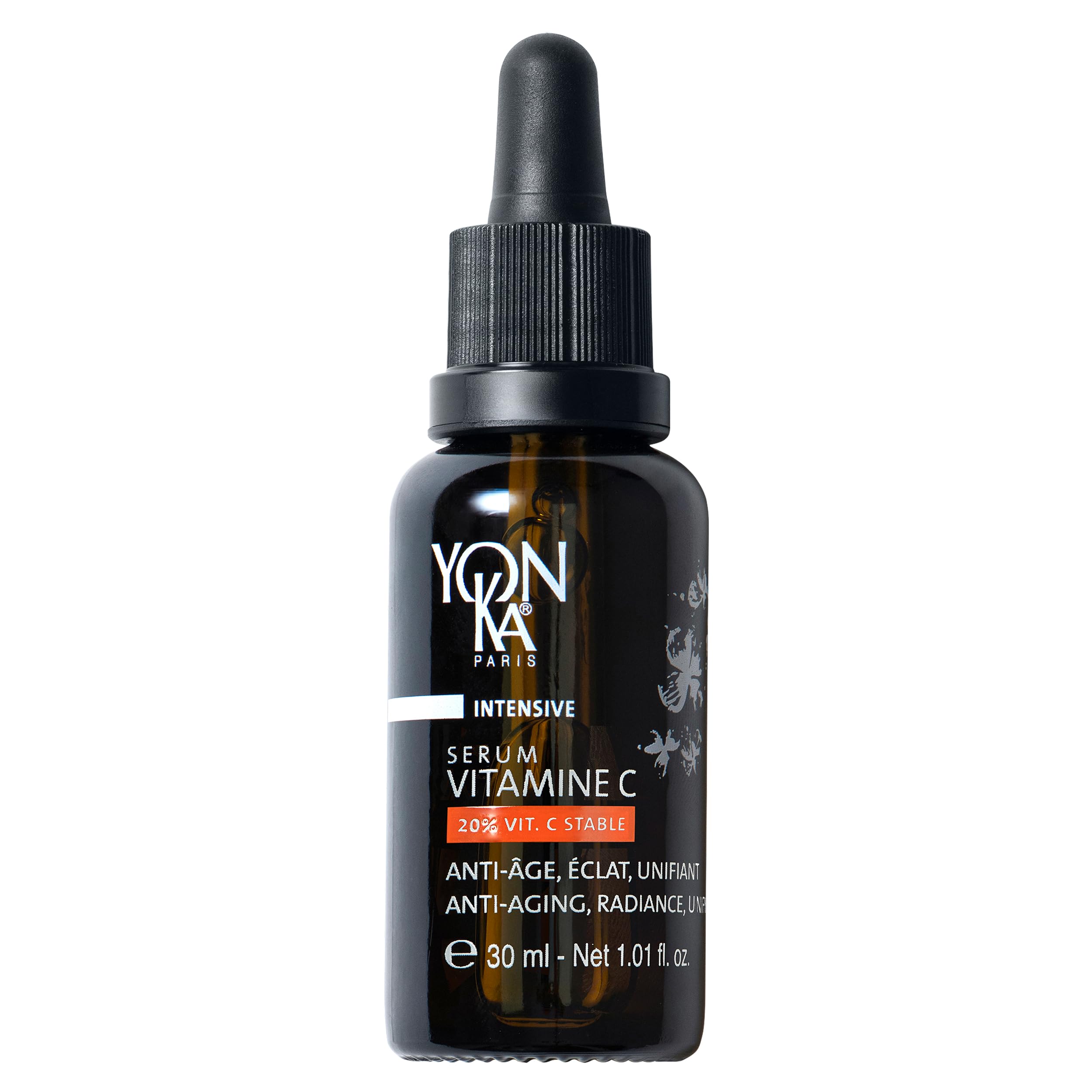 Siero Vitamina C Yonka 30ml - Texture Olio - Anti-Età, Luminosità e Uniformante Illumina e Riduce le Macchie - 20% di Vitamina C Stabile - 99,9% di Ingredienti di Origine Naturale