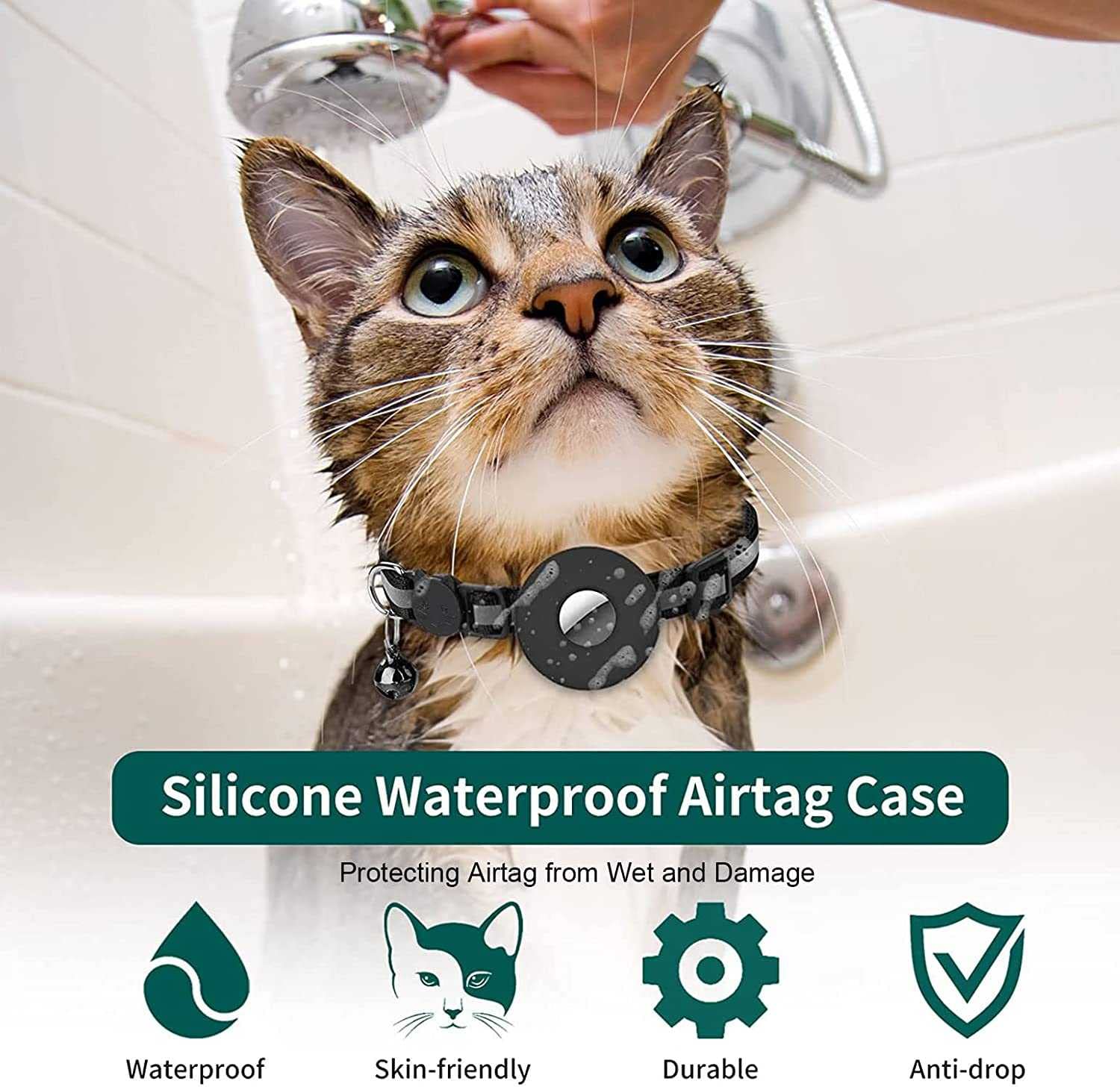 Amazon.co.jp: VTEERY(みさ) エアタグ猫用首輪、ベル付き Amazon.co.jp: VTEERY(みさ) エアタグ猫用首輪、ベル付き