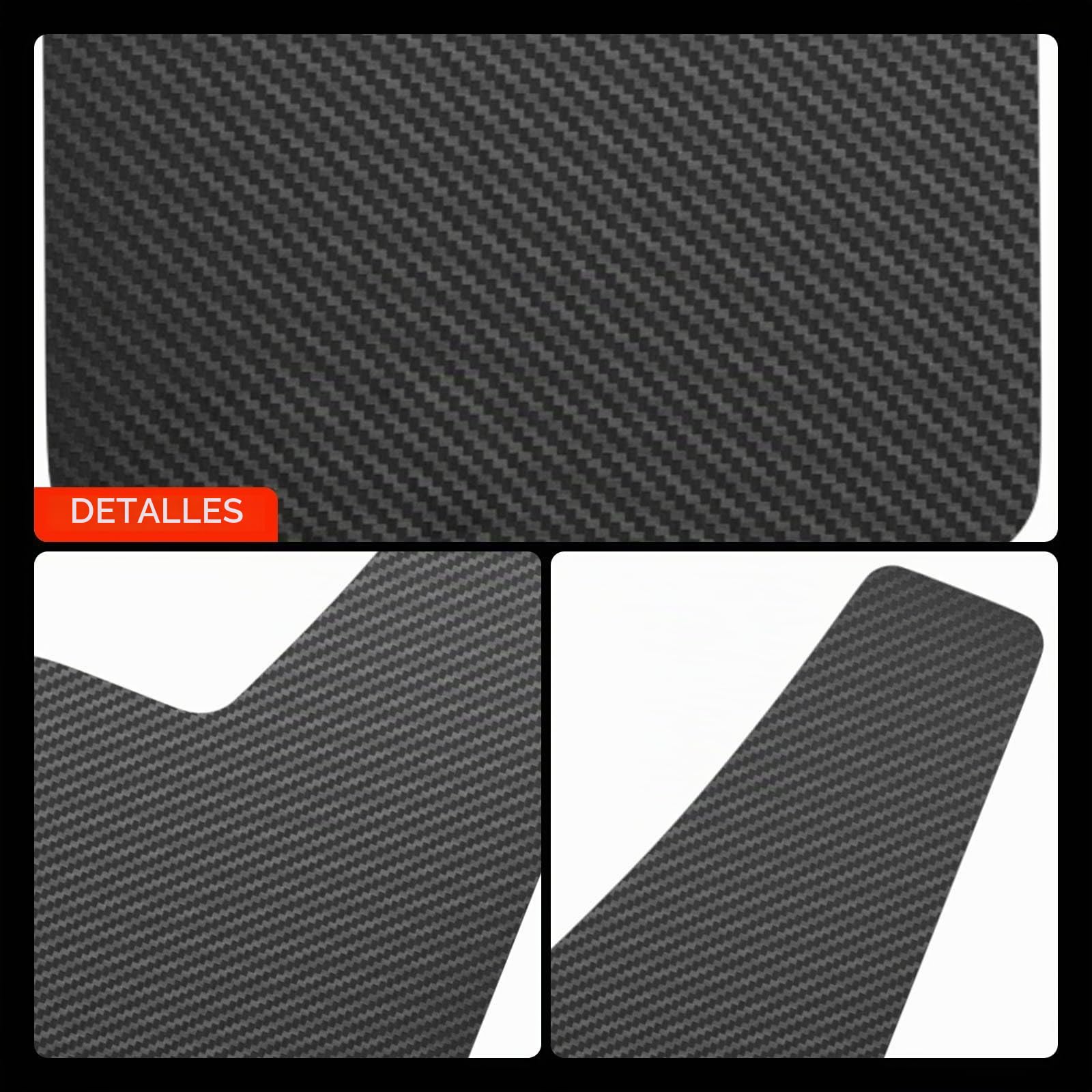 Frankberg 4X Guardabarros Universal Auto contra Salpicaduras recortables Delanteros y Traseros compatibles con Cabrio MPV Pick-ups Berlina Touring SUV Compacto Coupés y Camiones Negros 358 x 208 mm