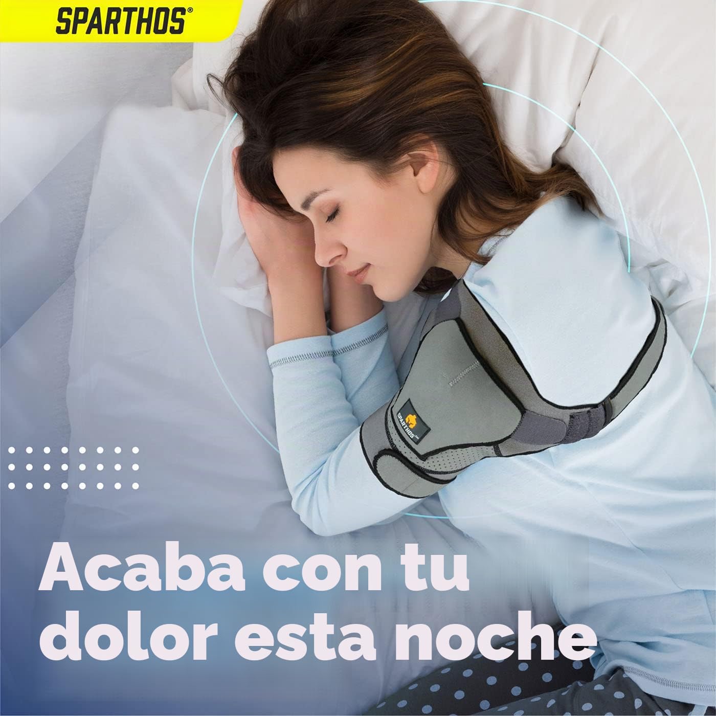 Sparthos Manguito rotador para hombro para mujeres y hombres, soporte - Gris-UNI