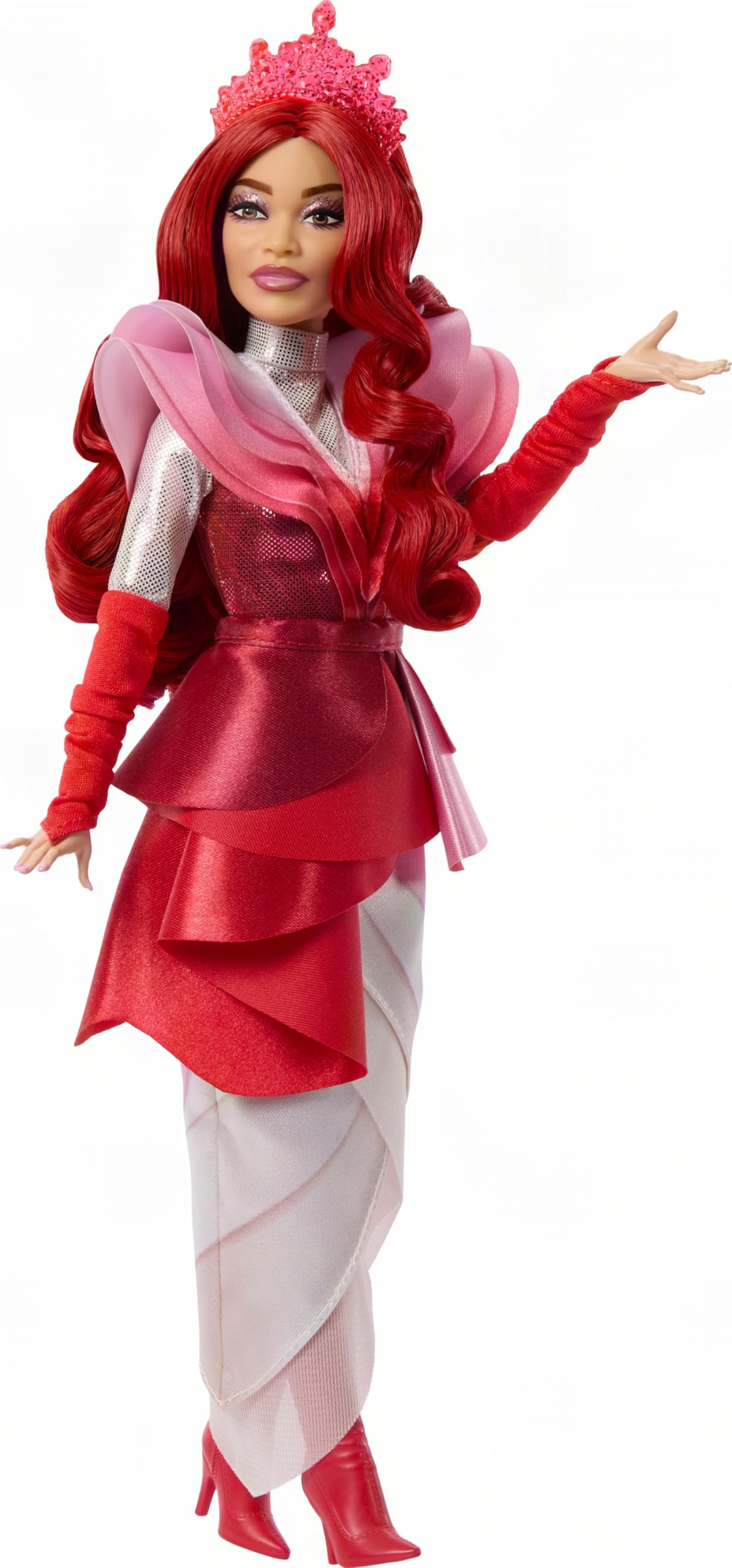 Mattel Disney Descendants Wicked Wonderland Deluxe Fashion Doll, Queen of Hearts with Removable Movie Inspired Clothing & Crown