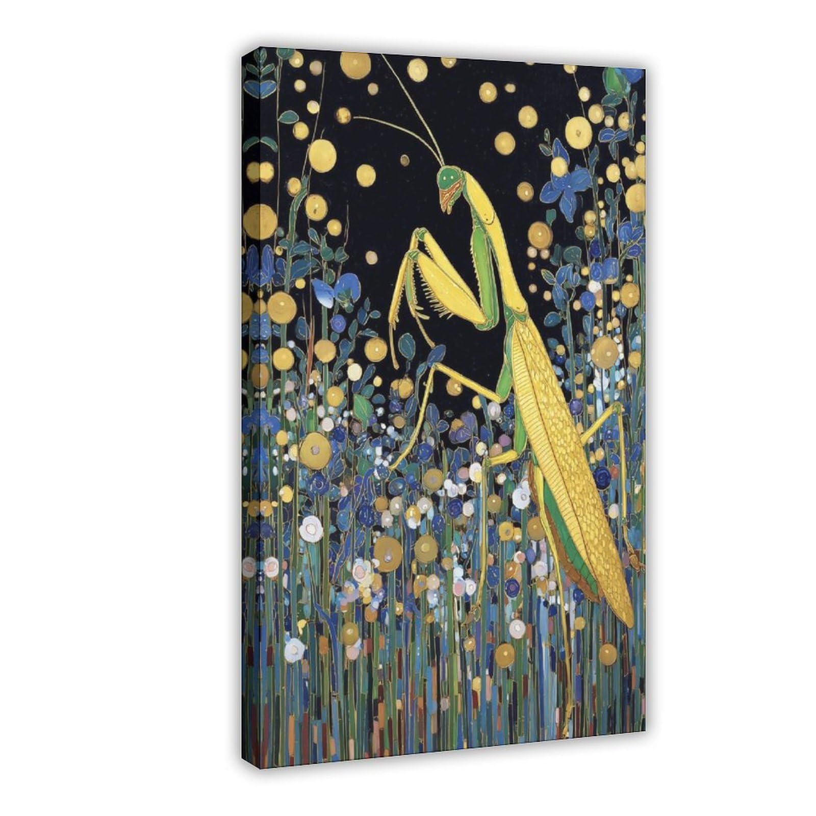 MRYCQ Praying Mantis Poster Canvas Poster for Dorm Room Decor Gift