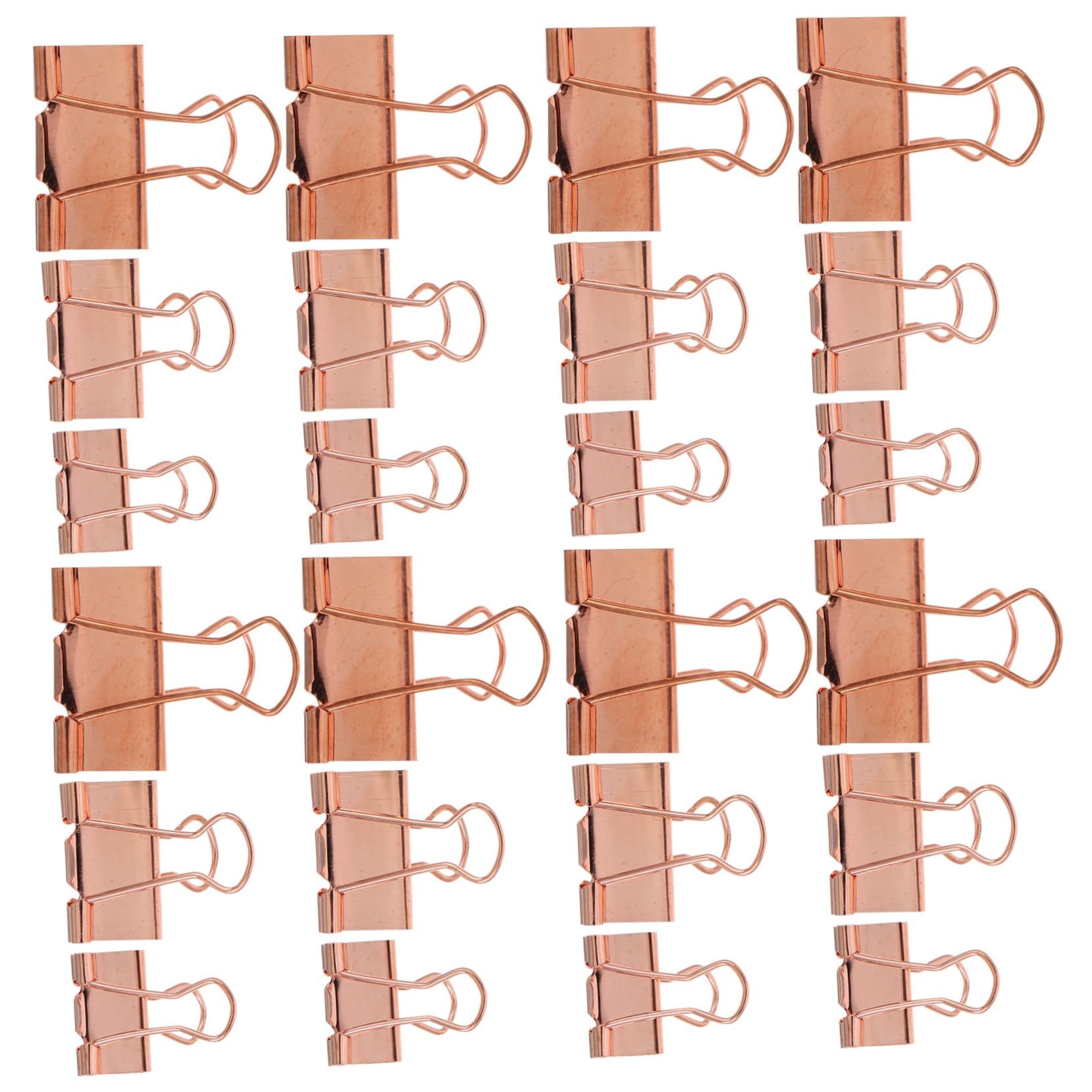 112 Piezas clips de metal pinzas papeleria Clips de carpeta de metal Rose Gold