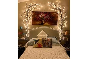 The Magical LED Houseplant: LKGOOD Lighted Willow Vine Plant for Home Decor