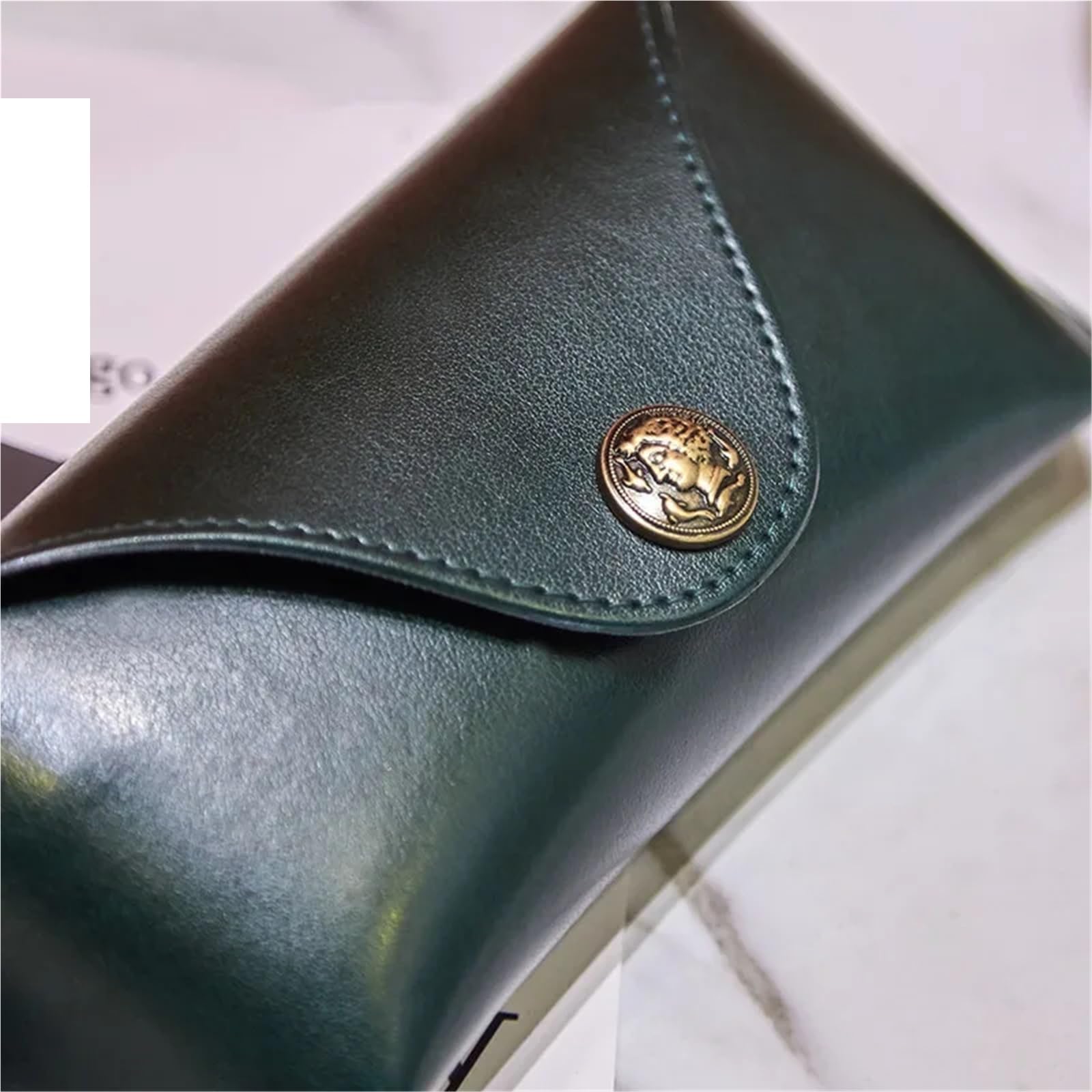 Custodia for occhiali in morbida pelle da 2 pezzi Scatola porta protettivi for vista unisex portatili Per Donna