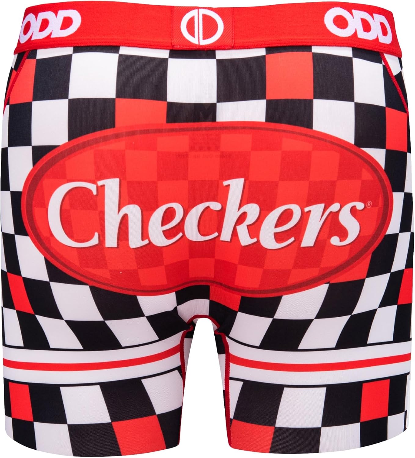 Odd Sox Men's Gift Idea Novelty Underwear Boxer Briefs, Checkers- X-Large