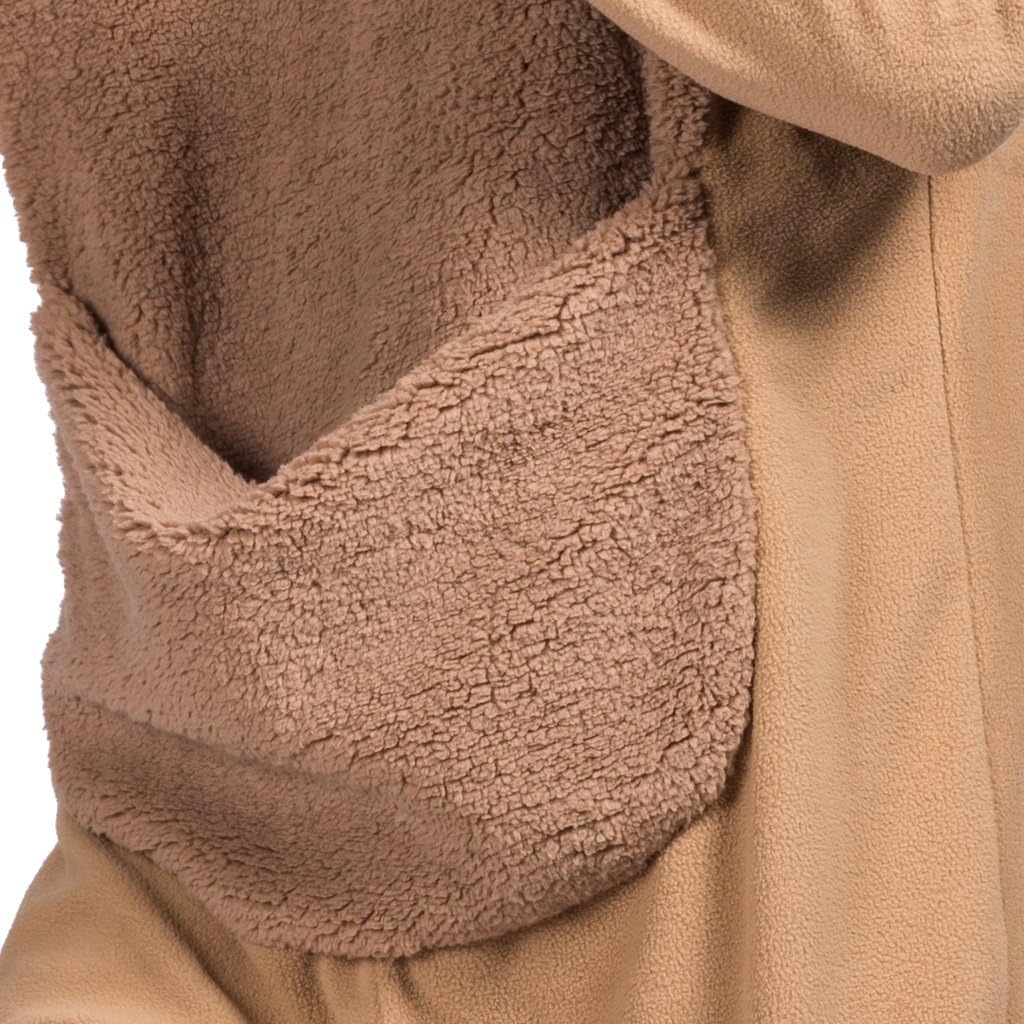 Adult Kangaroo Costume for Halloween Men Animal Pajamas Hooded Jumpsuit - Image 6